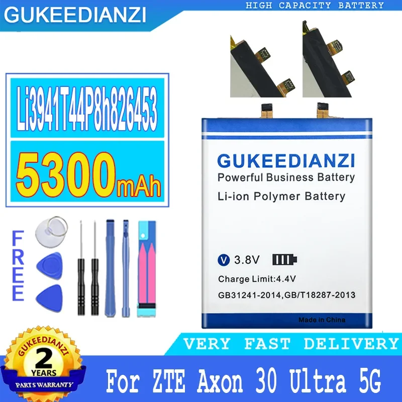 

Mobile Phone Batteries 5300mAh Li3941T44P8h826453 For ZTE Axon 30 Ultra 5G 31 ultra 31Ultra A30Ultra A2022P Battery