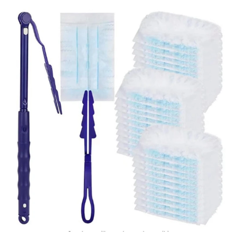 

Одноразовая Электростатическая щетка для пыли, волоконная щетка, ручка для чистки дома, простой в использовании Пыльник