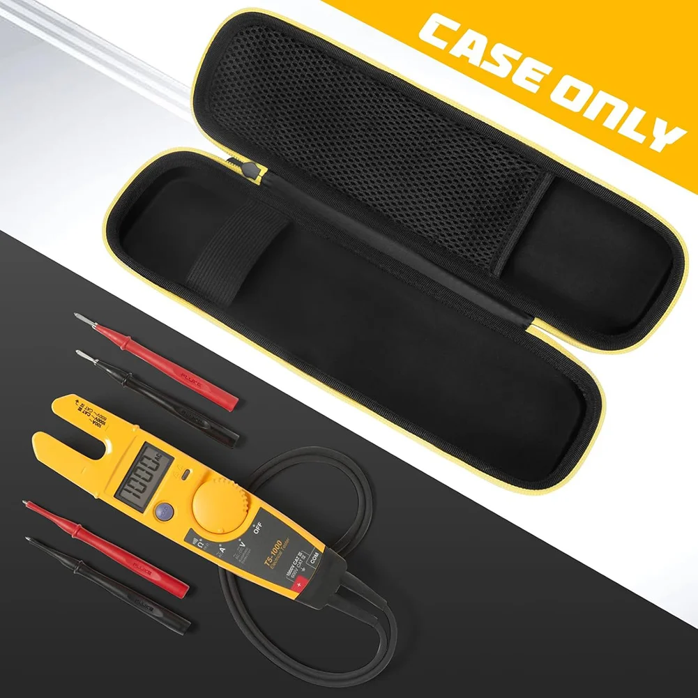 Tool Case Compatible for Fluke T5-1000/ T5 600/ T6-1000/ T6 600 Multimeter Bag, Current Tester Meter Organizer Holder (ONLY BOX)