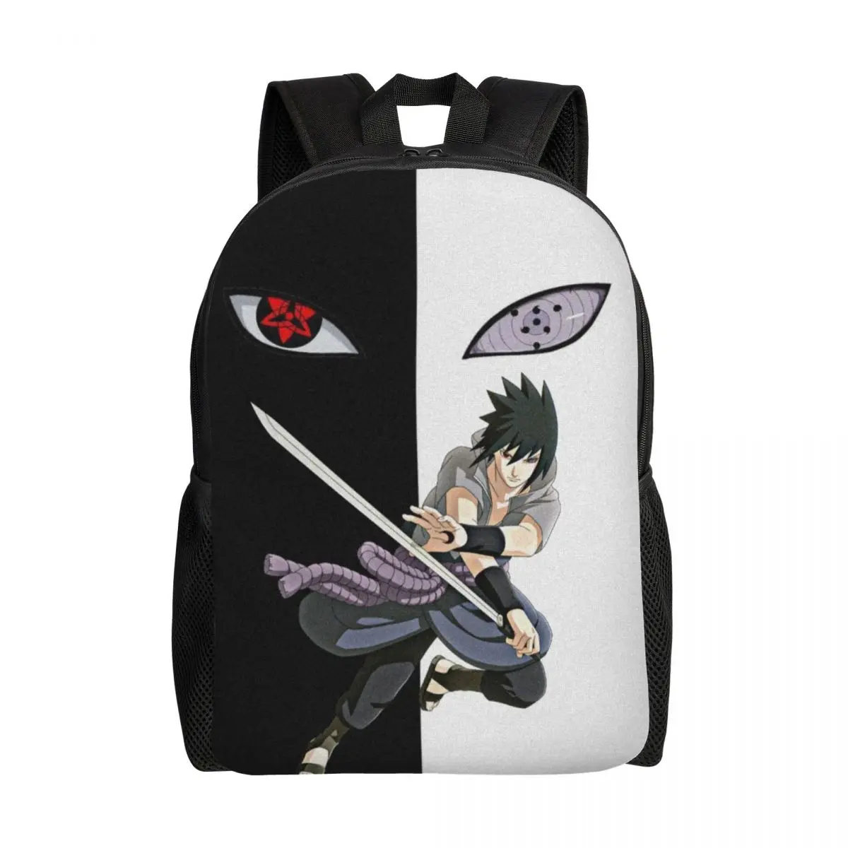 

Индивидуальные рюкзаки Uchiha Sasuke для мужчин и женщин, школьные и студенческие сумки для книг, подходят для ноутбуков до 15 дюймов, сумки N-Narutoes