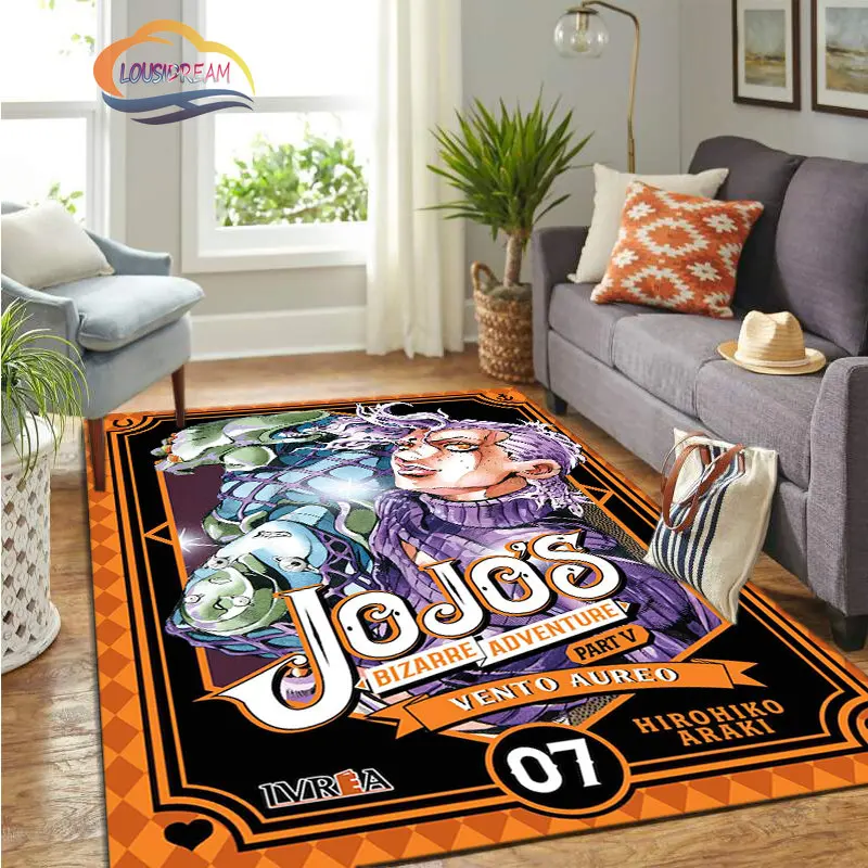 Anime Jojo 'S Bizarre Avonturen Stenen Oceaan Serie Tapijt En Vloerkleed Woonkamer Zacht Voor Volwassen Kinderen Mat ,Sofa Mat.