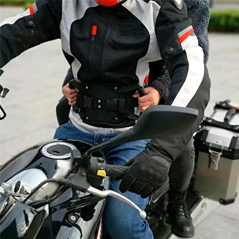 

Reliable Universal Motorcycle Scooters Safety Belt Back Seat Passenger Grip Grab Handle Non-Slip Strap Motorcycle Seat Strap