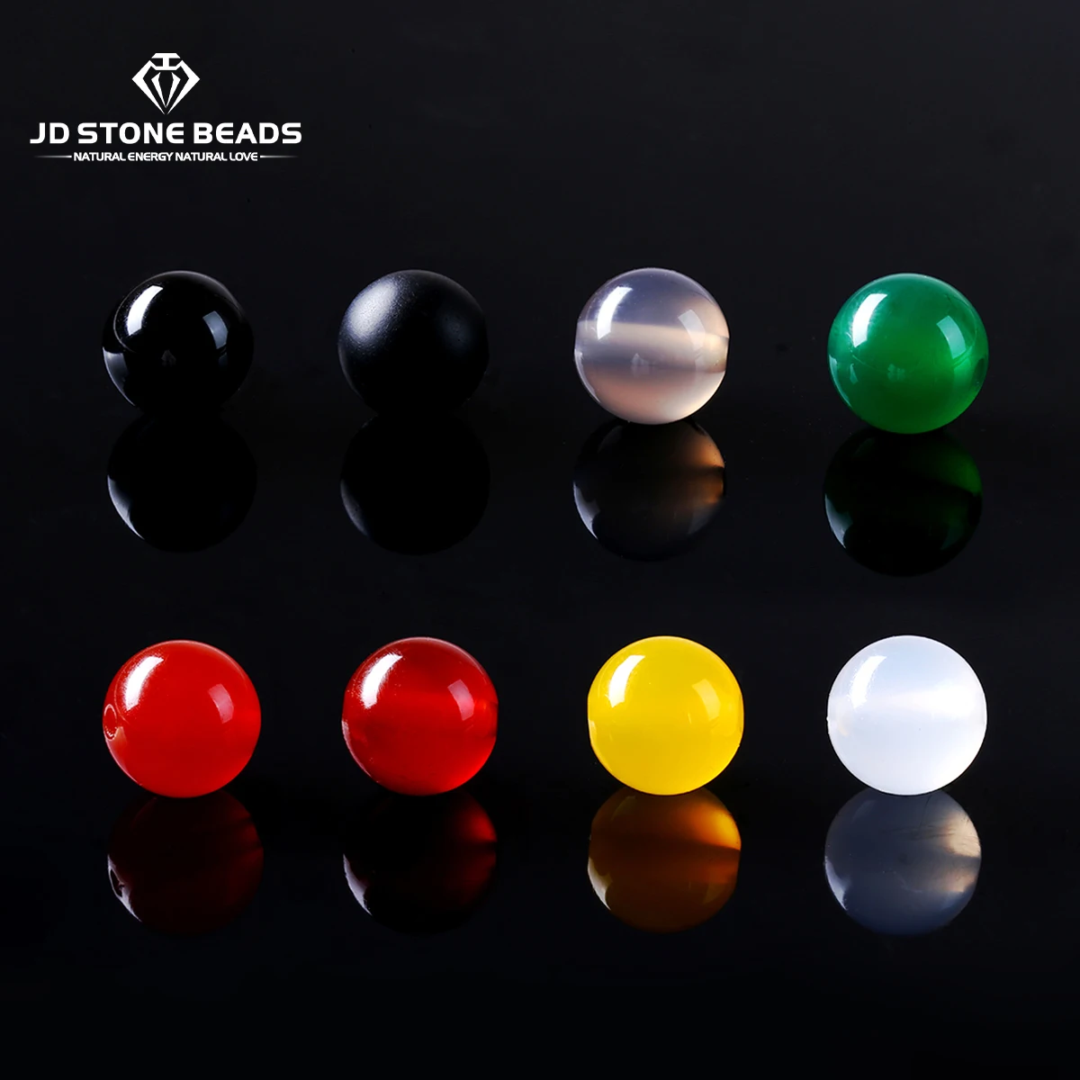 

10 Pcs/lot Natural Stone Red Black Agate Bead Round Loose Spacer Gems Bead for Jewelry Making DIY Bracelet Necklace Accessory 7A