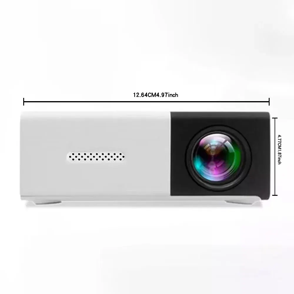 Yg300 Micro Draagbare Led Outdoor Mini Hd 1080P Mobiele Projector Kinderen Projector Ultra Heldere Projector, Mini Draagbare Projector