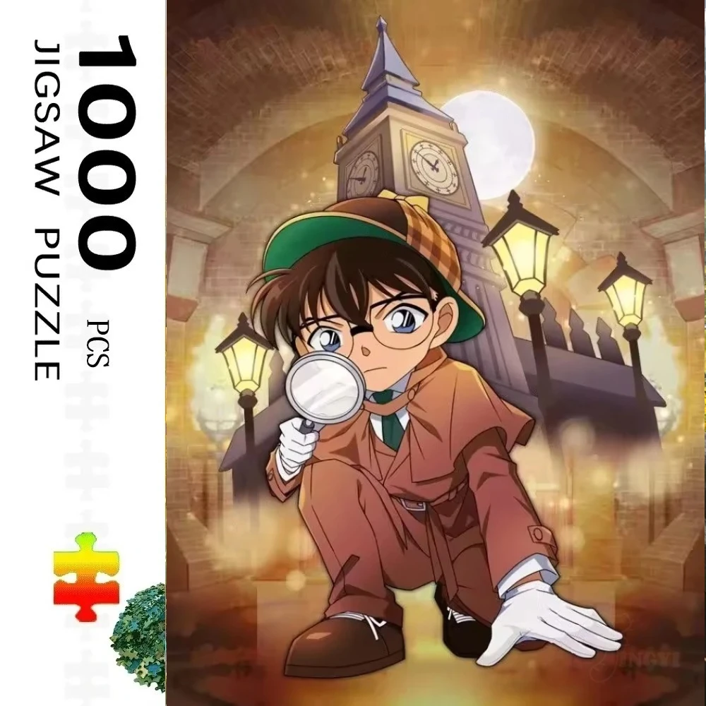 

Пазл для взрослых 500/1000 деталей, Детектив Конан, бумажный пазл, декоративная картина, упражнение для развития мышления