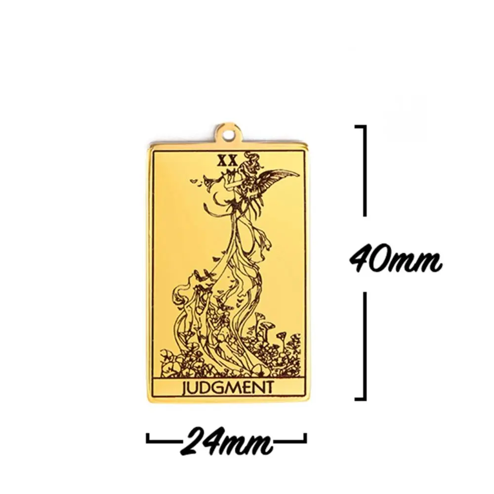 Dawapara The Major Arcana Tarot Cards Vintage Amulet Pendant for Necklaces Shadowscapes Tarot Accessories Stainless Steel