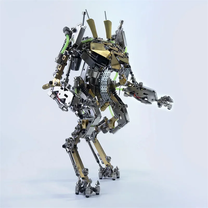 3D Metal Puzzle Lobster Shrimp Heavy Mecha Robot  with Movable Joints Jigsaw Model Building Kits for Kids Adults Toys  XIA-A