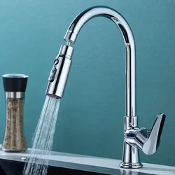 Kitchen faucet dual function pressure scraper faucet dishwashing basin multifunctional quick connect bubbler accessories