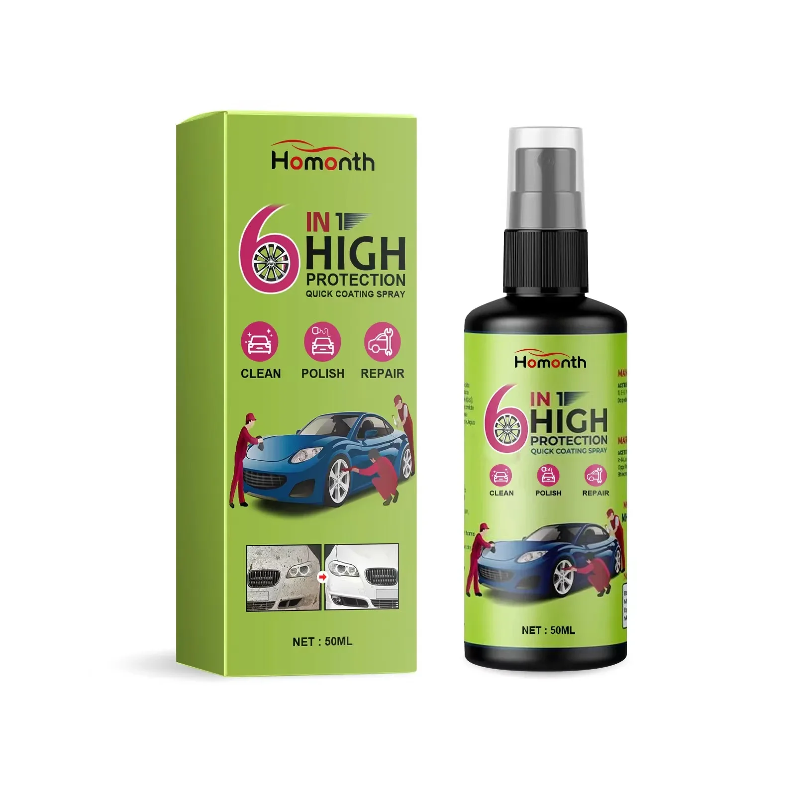 Ceramic Coating Car Nano Coating Agent Crystal  Liquid Hydrophobic Anti-Scratches Car WaxCar Polishing