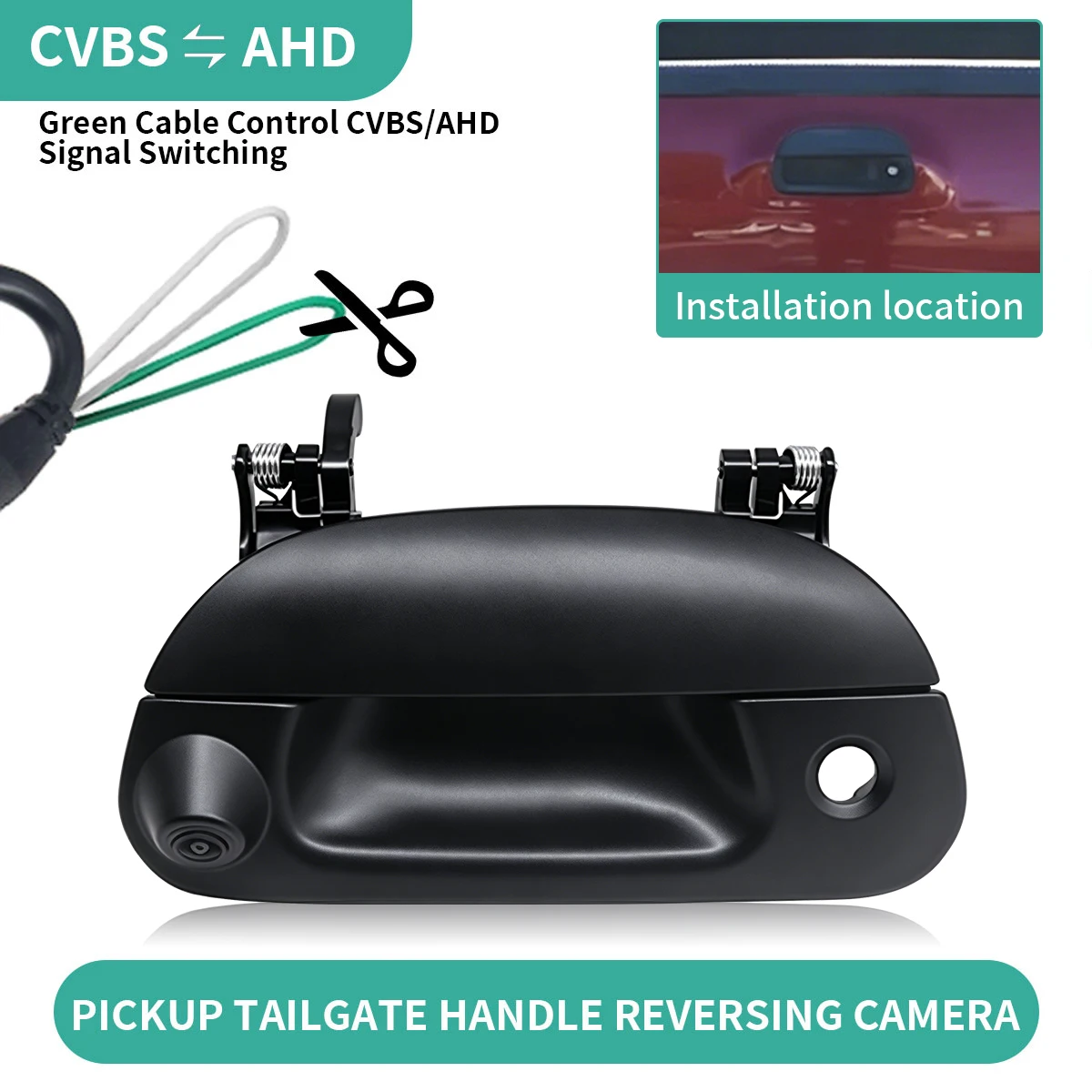 

AHD Pickup Tailgate Handle Camera For Ford F150 F250 F350 F450 1997-2006 Ford Exlorer Sport Trac 2001-2005 Ford LOBO 2001-2003
