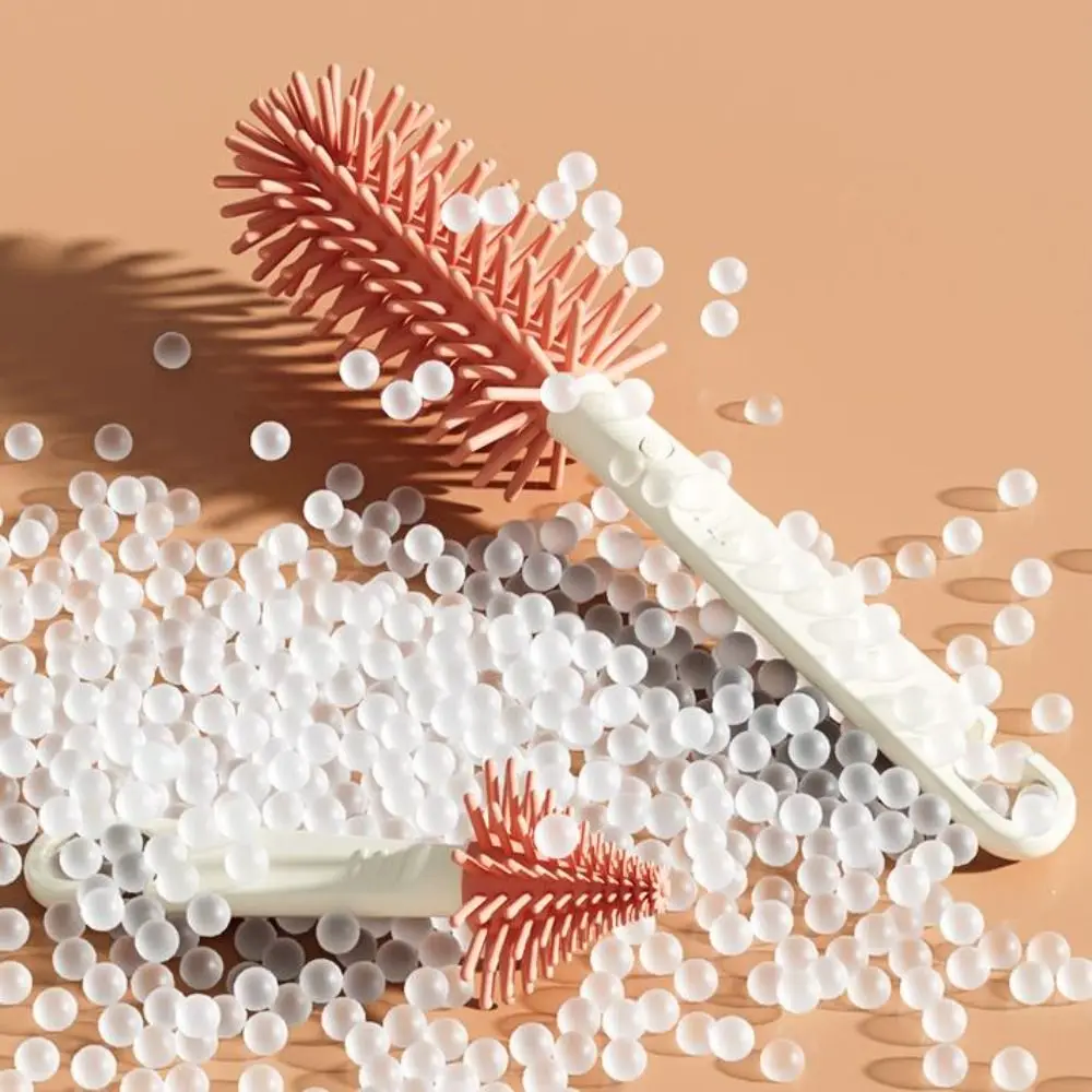 

Silicone Bottle Brush Set Easy To Clean Pacifier Straw Washing Bottle Scrubber 6 in 1 Baby Bottle Drying Rack Gifts