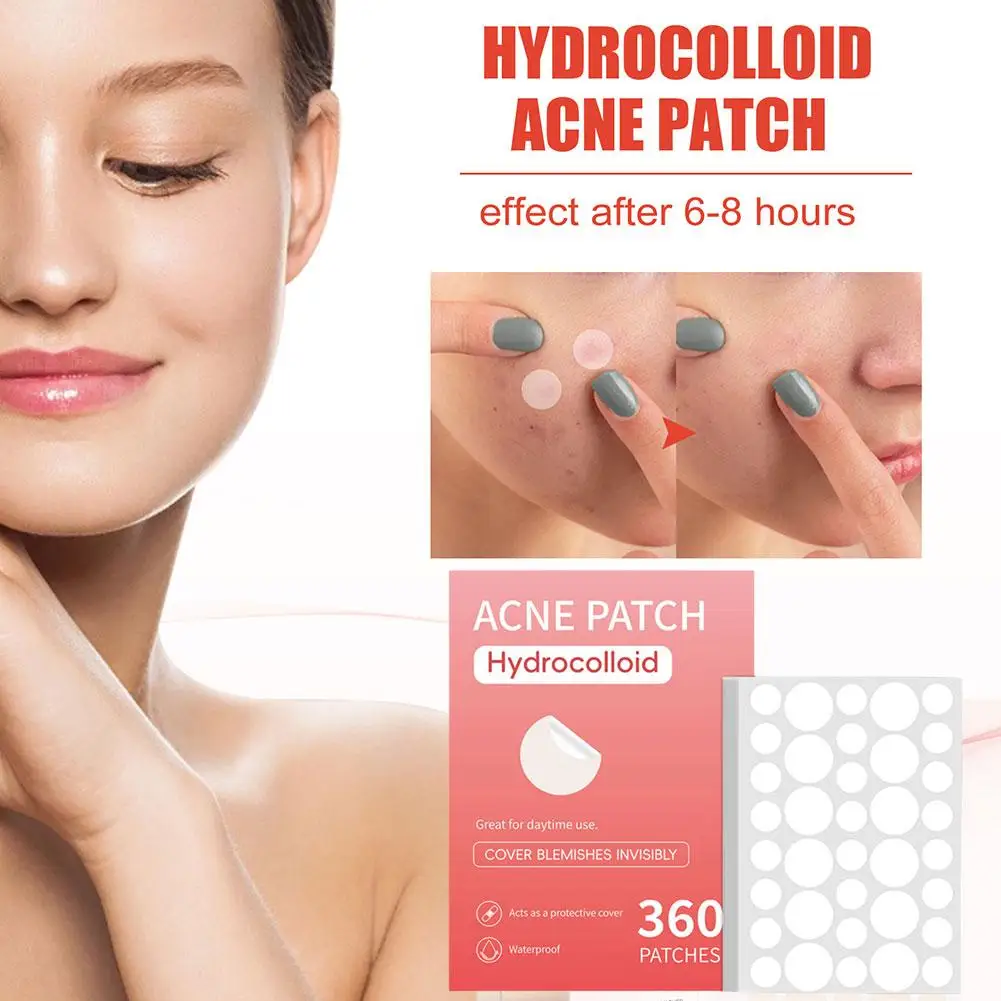 ใหม่ High-end 360pcs Salicylic Acid Patch ที่มองไม่เห็นดูดซับสิวซ่อน Patch สิวเม็ด Patch สิวน้ํามันเครื่องมือ Remover Pus L1N4