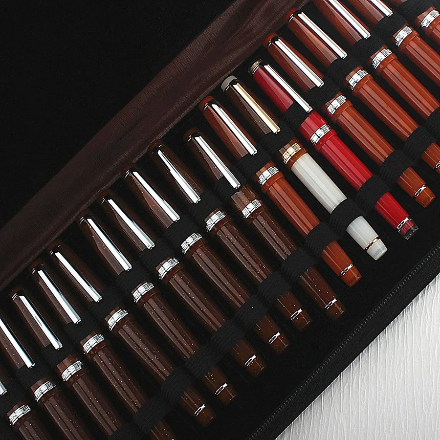 Etui na długopisy ze skóry PU na 10 24 36 48 długopisów Wodoodporny organizer — zdjęcie produktu 6