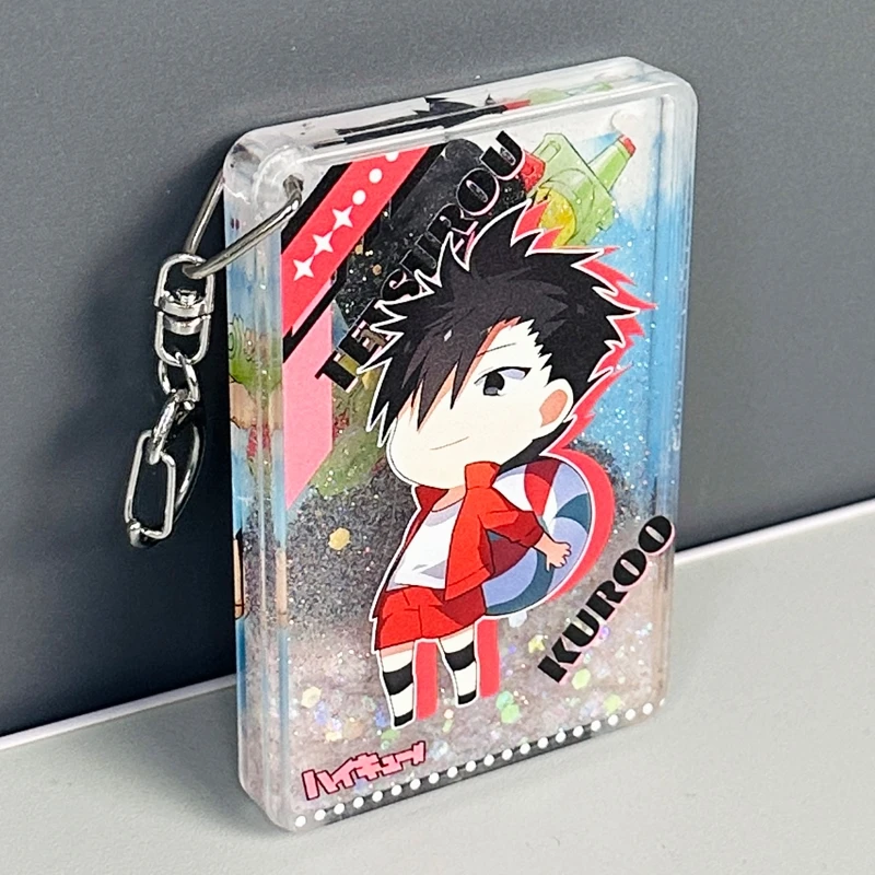 

Anime Haikyuu!! Tetsurou Kuroo Oikawa Tooru Kozume Kenma Cosplay Quicksand Mahjong Keychain Pendant Individuality Creativity