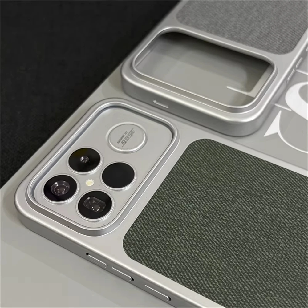 Modische Schutzhülle aus Leinenfaser mit magnetischer Hartschale für Xiaomi Mi 17 Pro Max POCO F9 F8 Ultra, kabelloses Laden, schlanke Hartschale – Detail 5