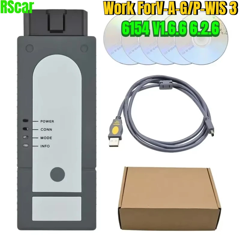 

НОВЫЙ OBD OKI 6154A WIFI USB 6154 V1.6.6 V6.2.0 работает для PORSCHE для V-w au-di 1.8.9 SW V23.04 V7.2.1 ForVAG автомобильный диагностический инструмент