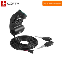 Per ZERO 8X 10X 11X chiave di accensione serratura a chiave di alimentazione pollice farfallato voltmetro Display di tensione digitale interruttore di alimentazione Scooter elettrico