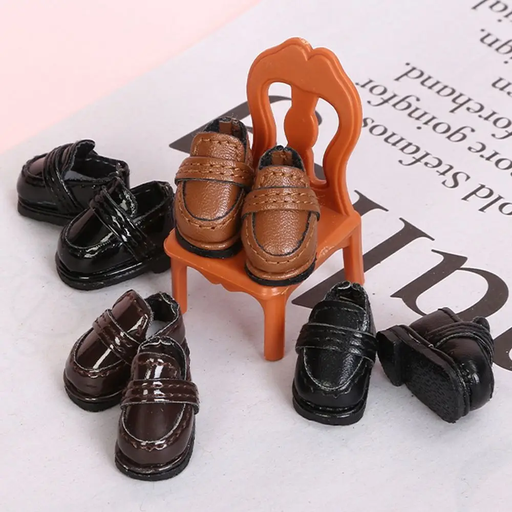 OB11 Shoes GSC Clay YMY body9 Plain Body 1/12 BJD Casual Leather Mini Shoes Doll Accessories Cowhide Dolls Shoes Kids Toys