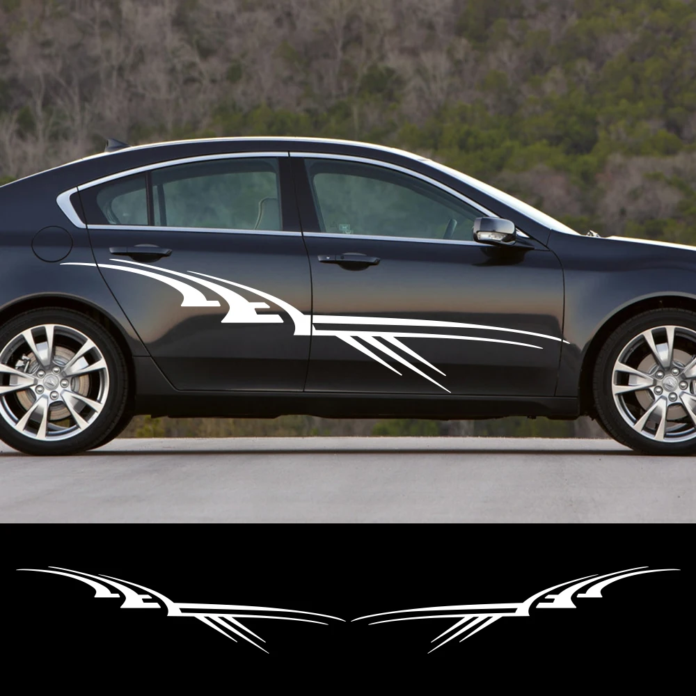 

Car Door Side Vinyl Stickers for Audi BMW Honda Kia Nissan Suzuki Toyota VW Auto Graphic Stripes Decor Decals Tuning Accessories