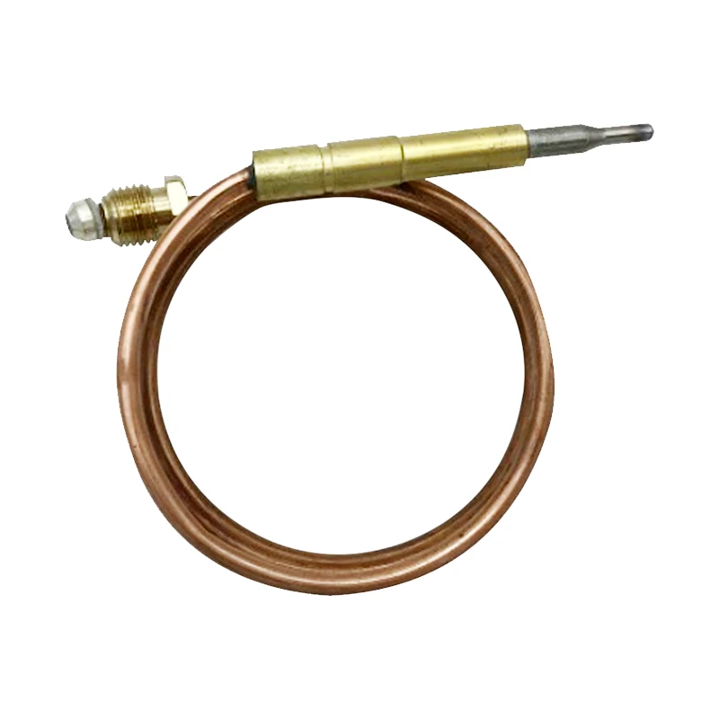 Gas Thermocouple Wire Flame Sensor M9*1 Nut Commercial Card Slot Flameout Protection Copper Tube Length 900mm with Boiler Valve