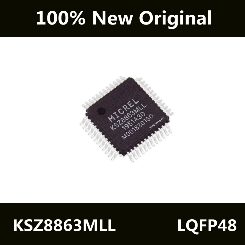 

New Original KSZ8863MLL KSZ8863M KSZ8863 Package QFP48 Ethernet Controller Chip IC