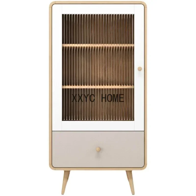 

Nordic living room tableware cabinet, minimalist and modern entrance cabinet, tea cabinet, luxury lights