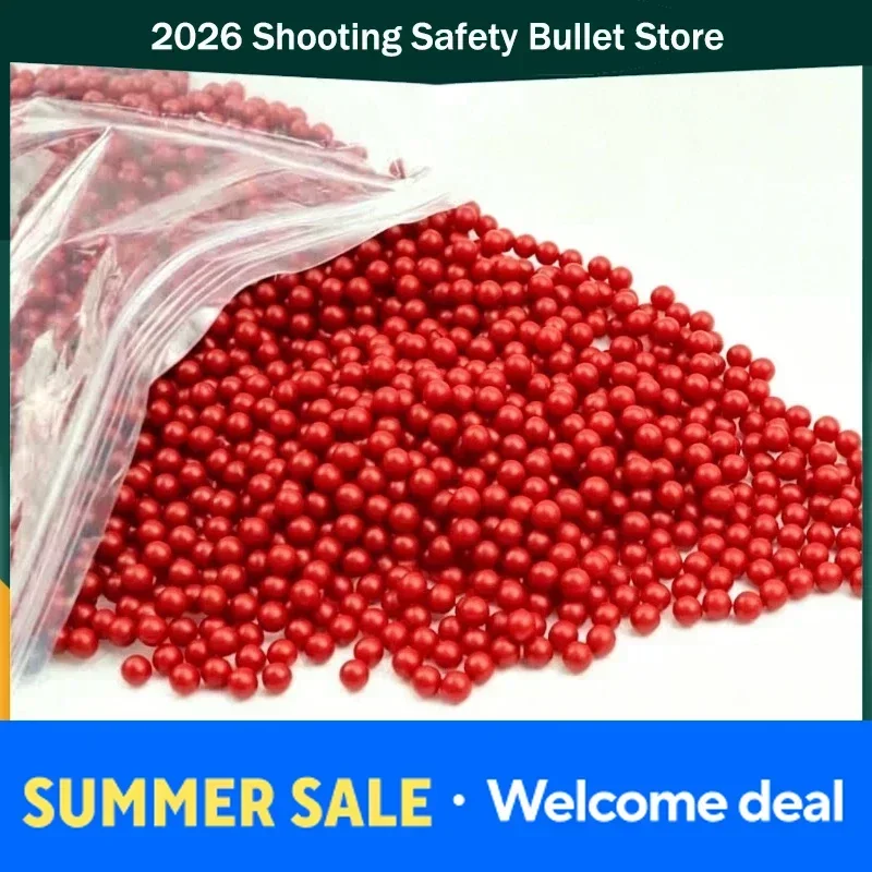 

2030 500Pcs/Bag 7mm Soft Rubber Bullets Red Safe Outdoor Toy Accessories For Kids New