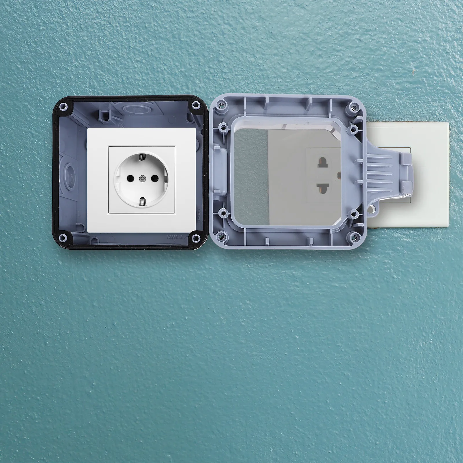 Outdoor Plastic Junction Box Weatherproof Electrical Project Box Sturdy Insulated Electronic Housing for Protection