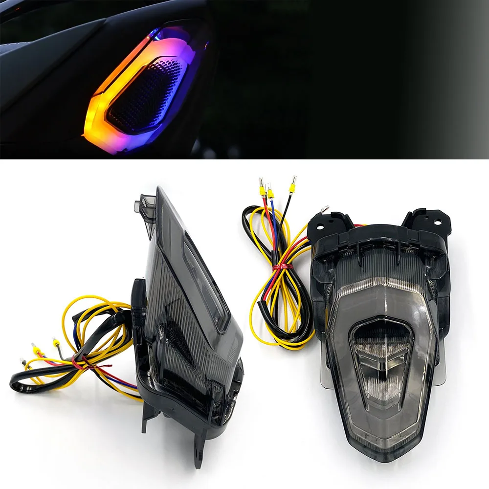 دراجة نارية LED الضوء الخلفي موتو الفرامل الخلفية مؤشر ضوئي مصباح لياماها Y16ZR LC135 FI V8