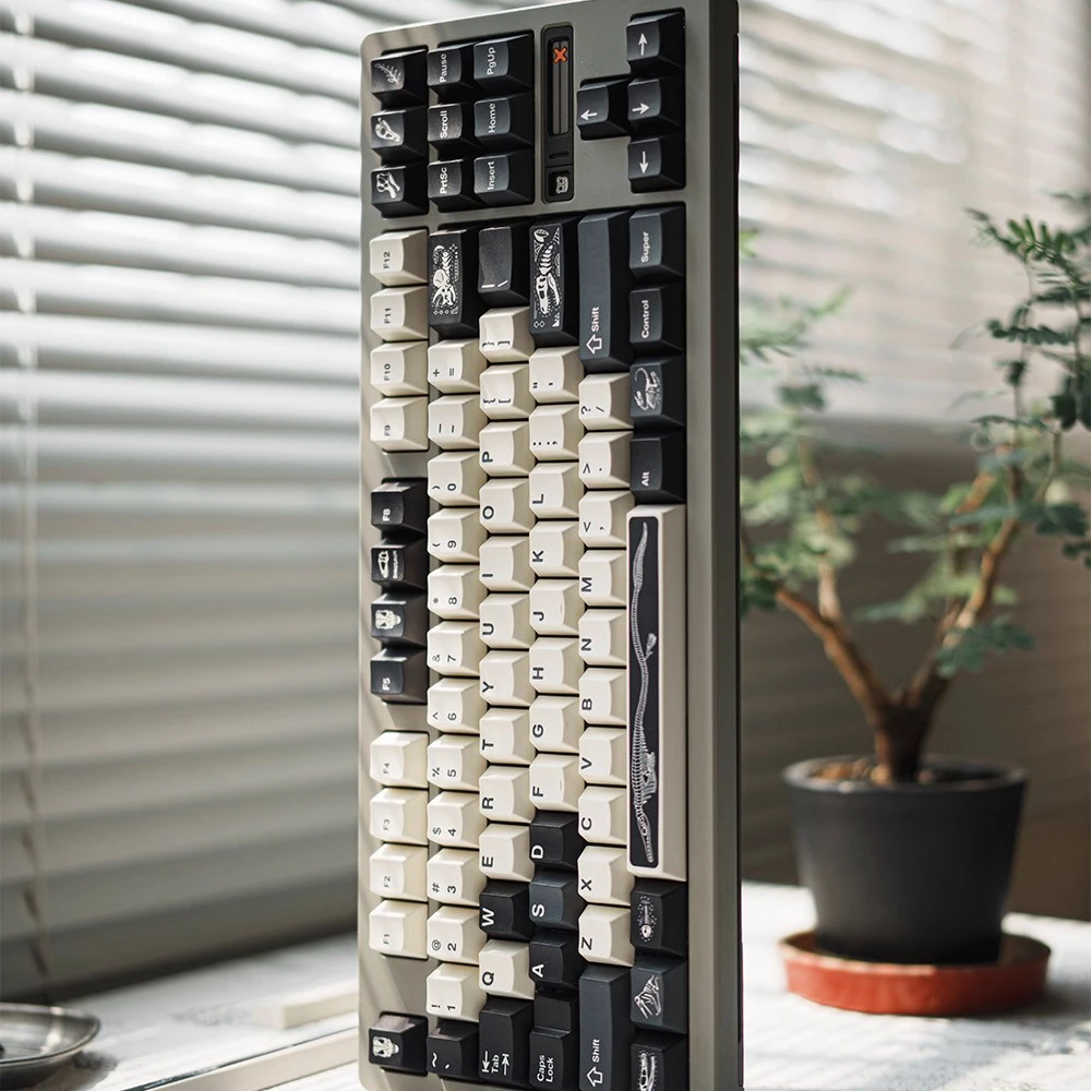 FBB أغطية المفاتيح PBT لوحة المفاتيح الميكانيكية MX مفاتيح Keycap لتقوم بها بنفسك الإبداعية هدية ديناصور الأحفوري العنبر للألعاب المحمول 1.7 مللي متر سمك
