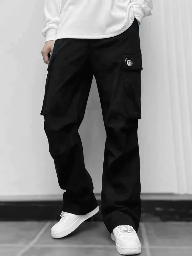 

Corduroy Pants Men's Loose Straight American Sle Casual Long Trousers Autumn Winter Faion Brand Workwear Vintage Loose Fit