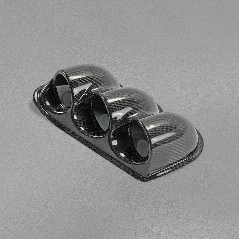 Carbon Fiber for Mitsubishi Evolution evo 7 8 9 LHD Dash Triple Gauge Pod (60mm) car BodyKits