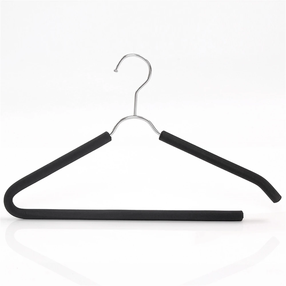 5PCS Rubber Pants Hangers Load-bearing Anti Slip Wardrobe Storage Coat Hanger Rack Suits Organizer Hook Trousers Rack