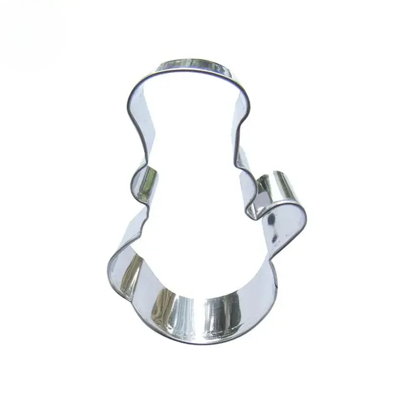 Winter Cute Little Snowman Shape Cake Cookie Biscuit Baking Molds,Cake Decorating Fondant Stainless Steel Cutters Tools