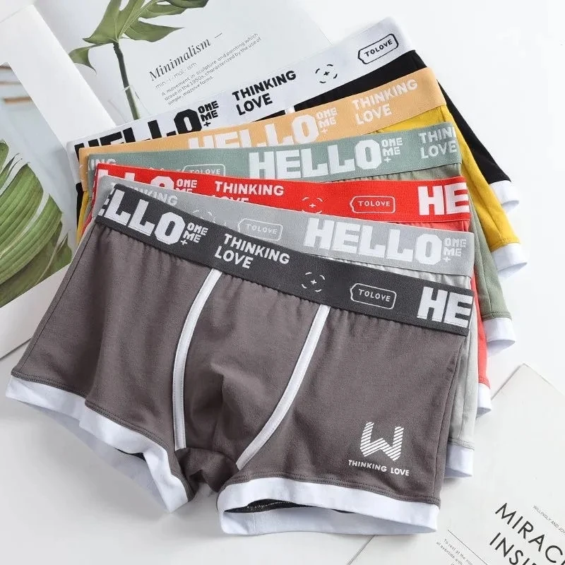 Boxer Shorts Men\'s Panties Cotton Men Underwear Male Printed Fashion Underpant Homme Breathable Comfortable Male Boxers M-3XL