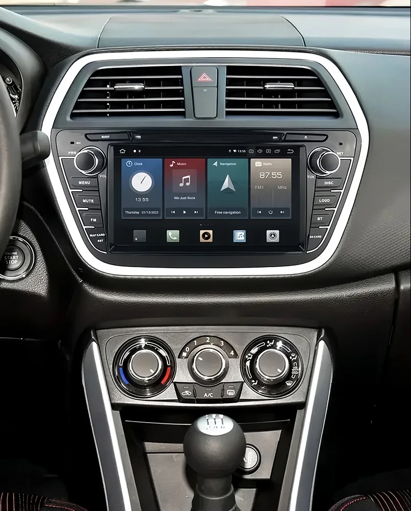 CHSTEK Car Radio Carplay For Suzuki SX4 JY S-Cross Crossover Israel Chevrolet Ecuador Android Auto Navigation Bluetooth WIFI GPS