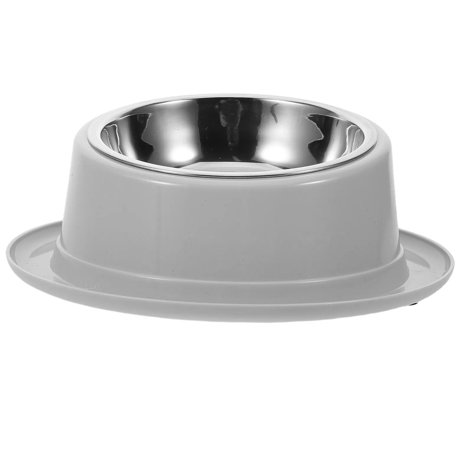 Stainless Steel Cat Food Bowl Elevated Slanted Rim Ergonomic Design Non-Slip Base for Cats Small Dogs Dry Wet Feeding Dish