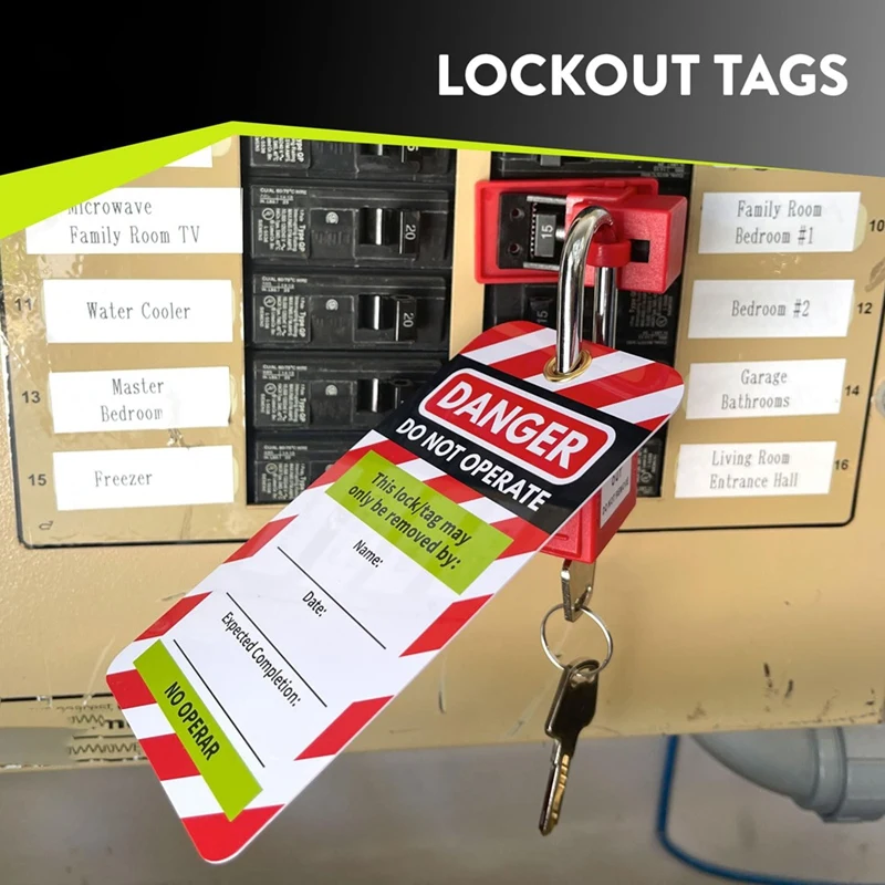 Lockout Tagout Tags And Padlocks Red Safety Tag Easy Identification Lock Out Kit Tagout Locks Red Lock Padlock Tag Out