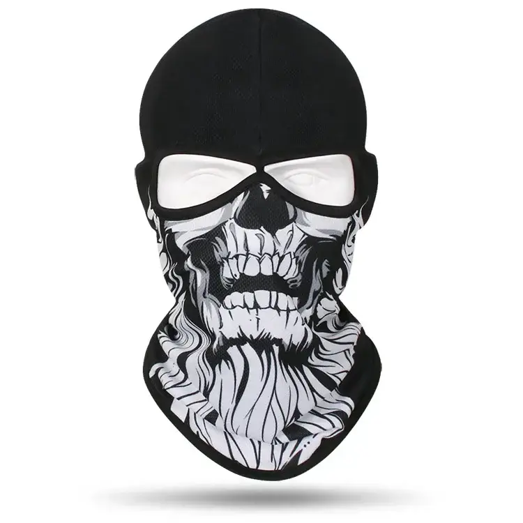2 Holes Skull Balaclava Outdoor Motorcycle Riding Face Mask Windproof Caps Rider Head Cover Ski Masks MTB Bicycle Headgear - Image 29