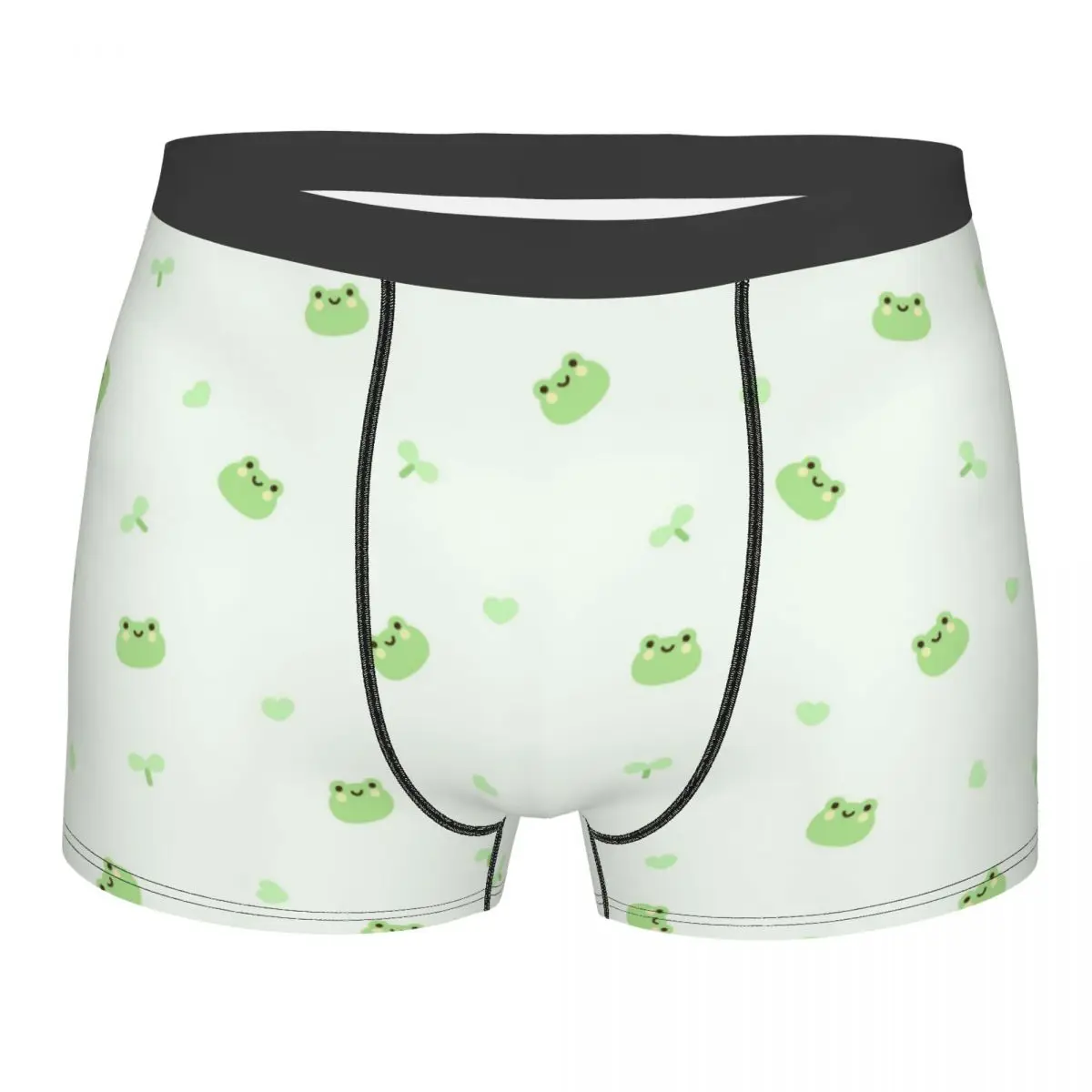 Men Frogs Pattern Underwear Frog Animal Novelty Boxer Briefs Shorts Panties Male Soft Underpants Plus Size