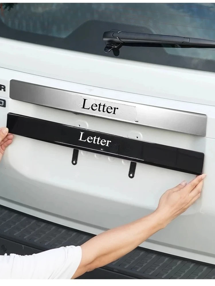 

For Toyota Land Cruiser LC250 2024 2025 Blackened Front Tail Label Black Badge Car Logo Modification Accessories