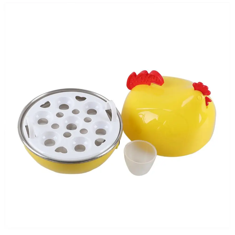 Egg Cooker Multifunctional Household Mini Cute Cartoon Hen Shape Electric Egg Cooker Egg Boiler Steamer double layer egg steamer