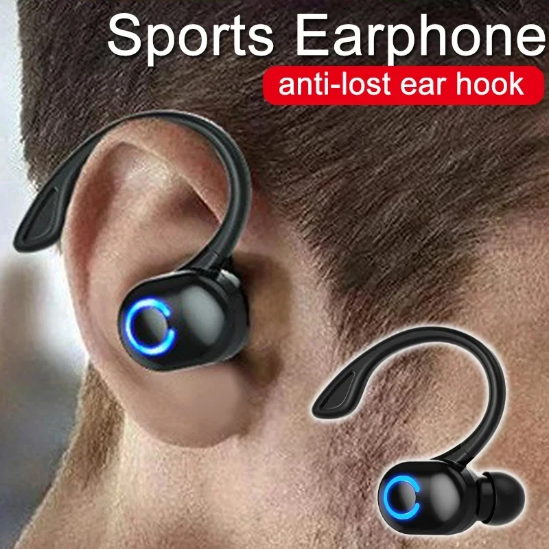 Bluetooth 5.2 Earphones Hands Free Ear Hook Wireless Business Headphone Car Driver Call Sport Headset For iPhone Samsung Xiaomi