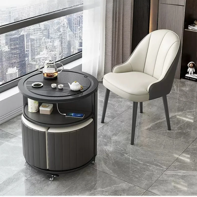 Nordic Decoration Coffee Tables Living Room RoundSaving Adjustable Coffee Tables Center Lateral Tavolino Salotto Furniture Home