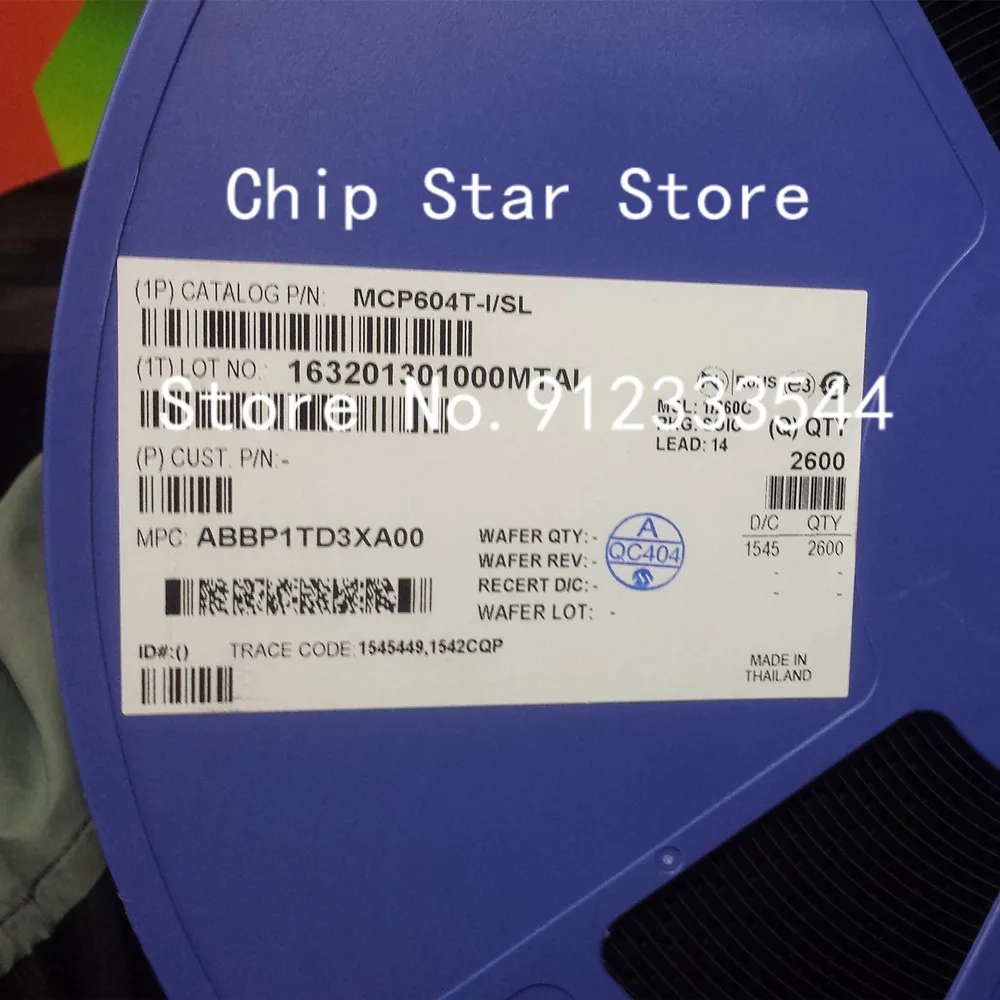 5-100pcs  MCP604-I/SL MCP604T-I/SL MCP604 MCP604T  SOIC14 100%New And Original