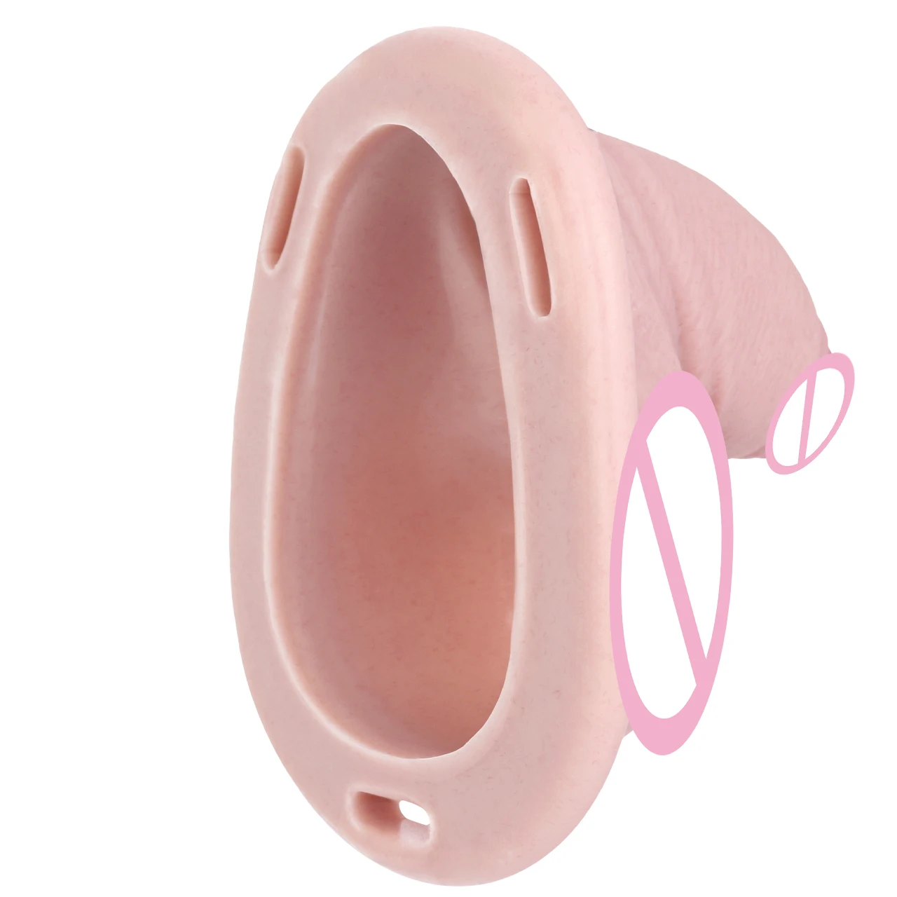 لعق سيليكون القضيب السراويل الديك عبودية ملخصات قضيب جلدي أقفاص العفة مع فتحة الإحليل ديك غمد ضبط النفس BDSM الجنس متجر #5