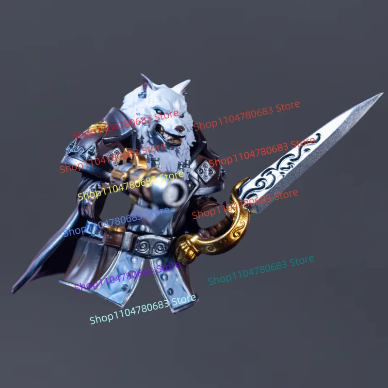 

MOC Building Blocks Miniature Snow Wolf King Assembly Model Ornament Cartoon Anime Toy Boys' Holiday Gift Collectible
