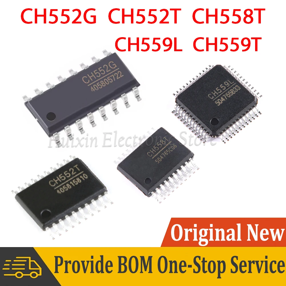

CH552G SOP-16 CH552T TSSOP-20 CH558T SSOP-20 CH559L LQFP-48 CH559T SSOP-20 CH552 CH558 CH559 USB Microcontroller Chip