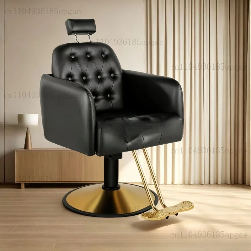 %a Reclining Barber Chair Salon Chair For Hair Stylist Hair Styling Chair360 Degrees Spa Chair Styling Equipment-Grey Barbersh