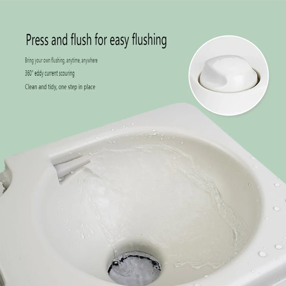 Universal Portable Toilet, Light Weight, Suitable for Outdoor Camping &RV & Boats, 20L